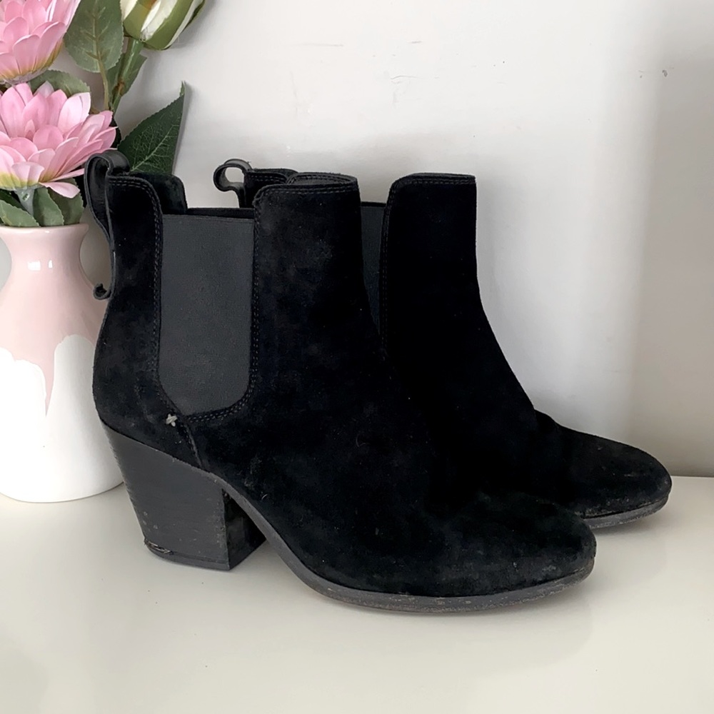 Rag & Bone Black Devon Suede Ankle Boots